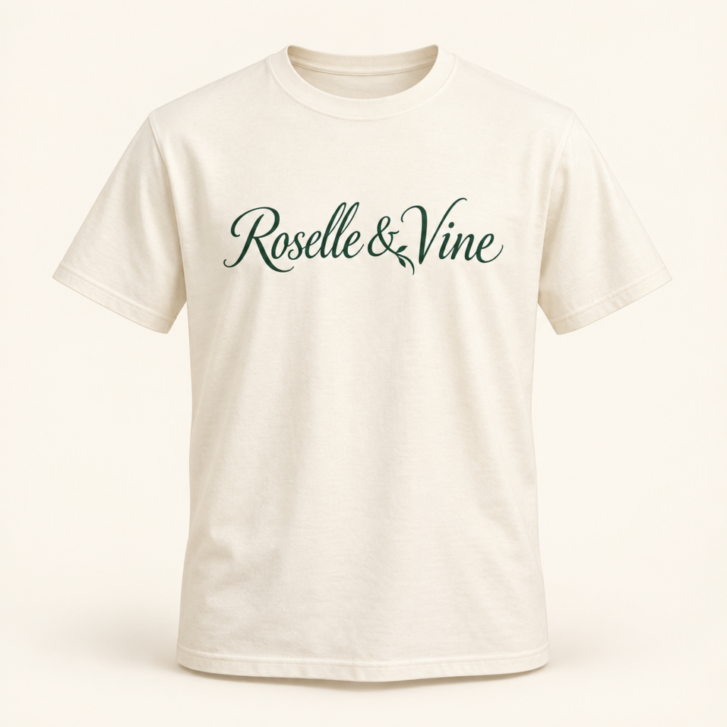 Roselle & Vine ivory tee
