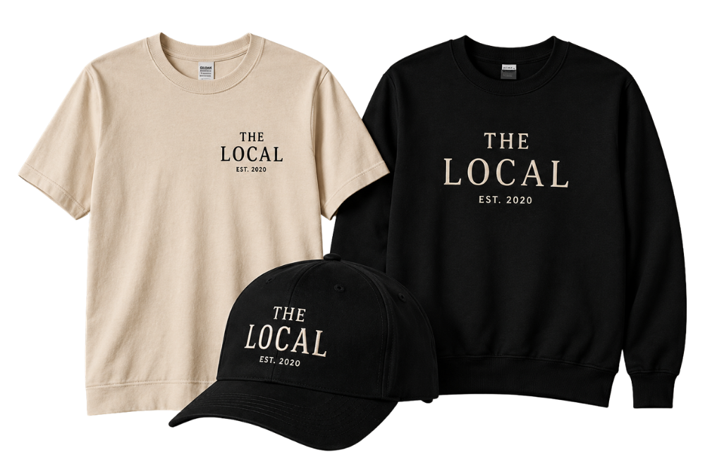 The Local branded merchandise collection